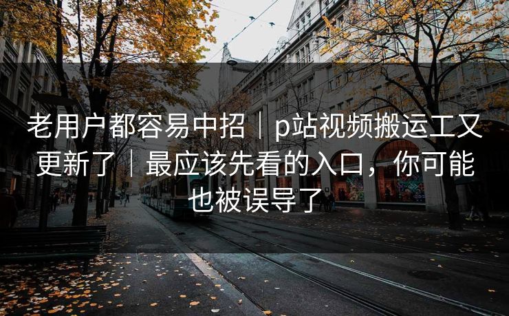 老用户都容易中招｜p站视频搬运工又更新了｜最应该先看的入口，你可能也被误导了